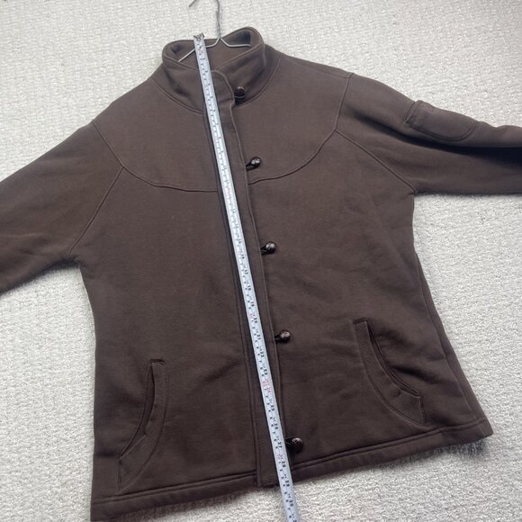 Columbia Polar Fleece Jacket Women’s Sz L Brown Button Up Outdoor Hiking Casual - Picture 12 of 16